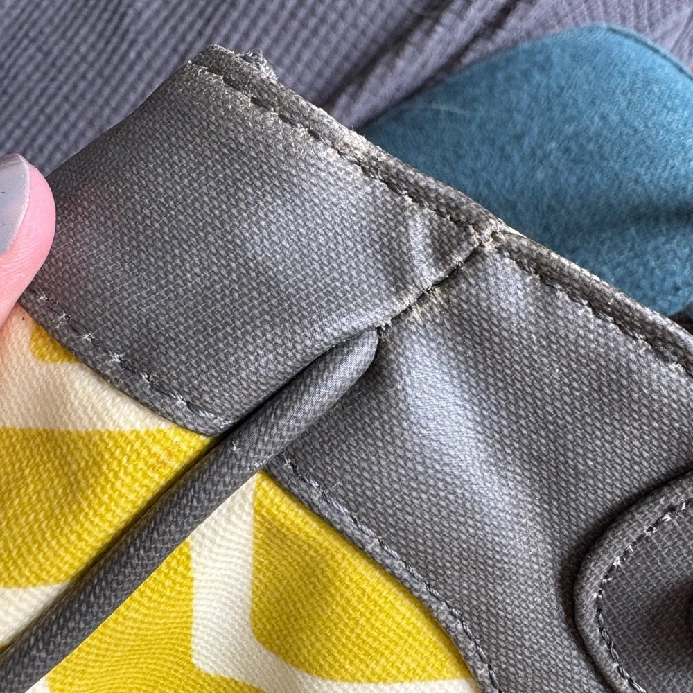 Petunia Pickle Bottom‎ Yellow and Gray Chevron Baby Bag